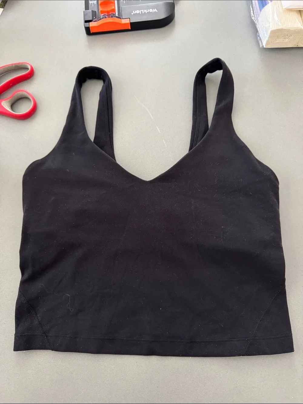 lululemon athletica Black Align Supportive Crop Tank